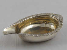 A Georgian silver pap boat with