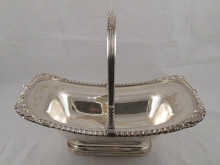 An Old Sheffield Plate cake basket with