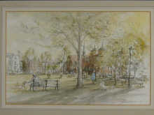 A pen and ink with watercolour  Richmond