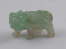 A Chinese jade carving of a temple