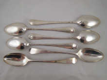 A set of six Old English pattern