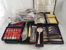 A large quantity of silver plate including