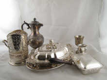 Seven items of silver plate including 149c51
