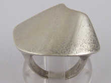 A silver ring by Hans Hansen marked 149c7b