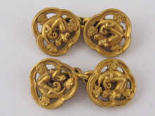 A fine pair of 18 carat gold cufflinks 149c7d