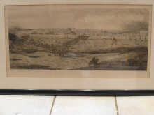 A print panorama probably of Jerusalem