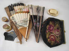 A lady's fan with pierced frets