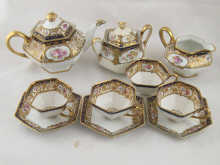 A part tea service of Noritake porcelain