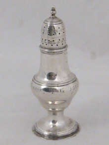 A Georgian silver pepper by Samuel