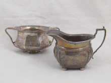A silver cream jug hallmarked Birmingham 149d5c