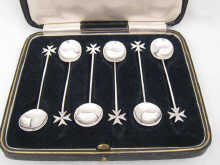 A boxed set of .800 standard silver