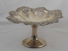 A hallmarked silver cake stand approx.
