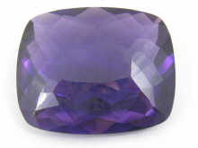 A loose polished amethyst of fine