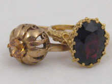 A hallmarked 9 carat gold garnet 149ddf