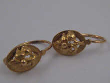 A pair of French hallmarked 18