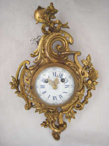 A 19th century French gilded brass rococo