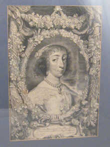 A pair of portrait prints of King Charles