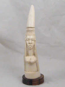 An ivory fertility carving of a