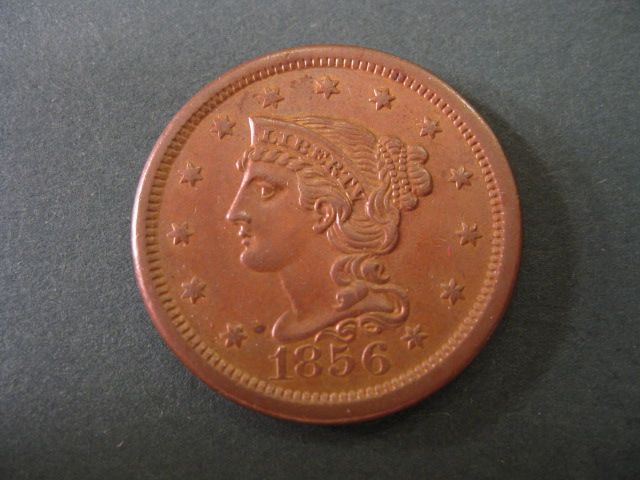 1856 U S Large Cent matron head 149ea1