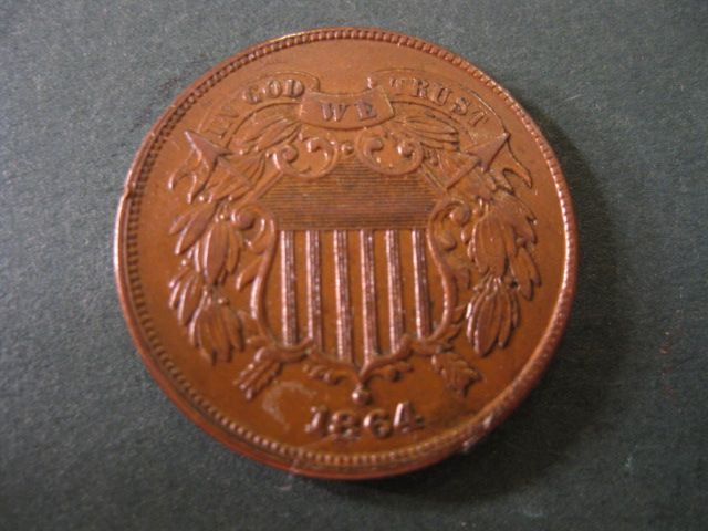 1864 U S Two Cent Piece extra 149ea5