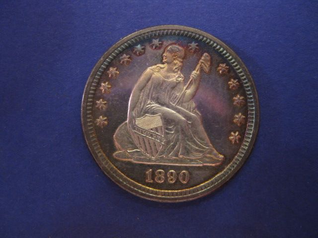 1890 U S Seated Liberty Quarter 149ec6