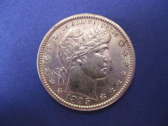 1895-O U.S. Barber Quarter A.U.