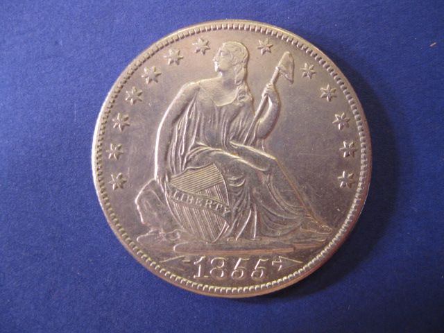 1855-O U.S. Seated Liberty Half