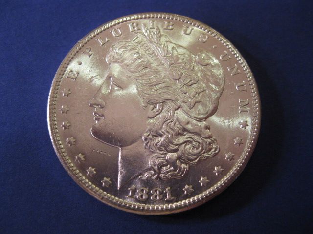 1881 S U S Morgan Silver Dollar 149f08