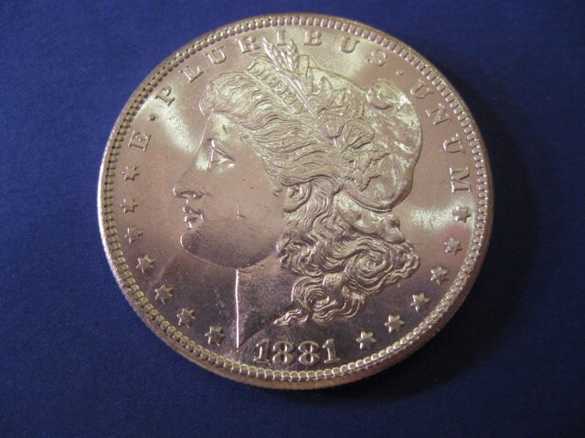 1881 S U S Morgan Silver Dollar 149f09