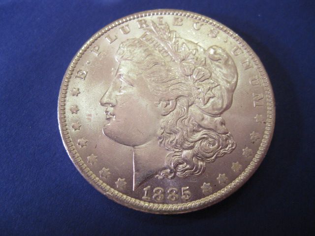 1885 O U S Morgan Silver Dollar 149f19