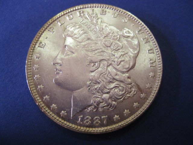 1887 U S Morgan Silver Dollar 149f21