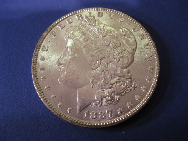 1887 U S Morgan Silver Dollar 149f23