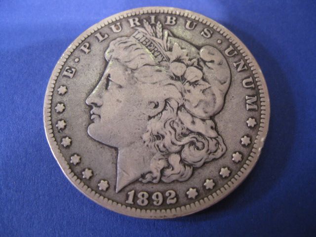 1892 CC U S Morgan Silver Dollar 149f36