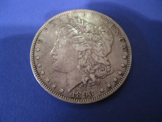 1893 U S Morgan Silver Dollar 149f37