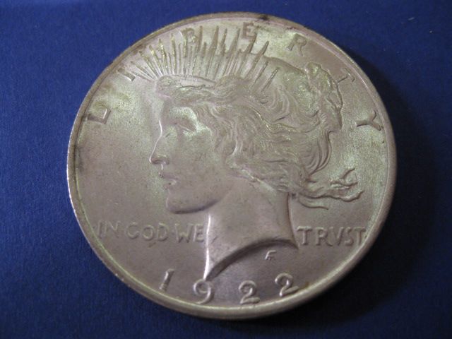 1922 Peace Silver Dollar uncirculated.