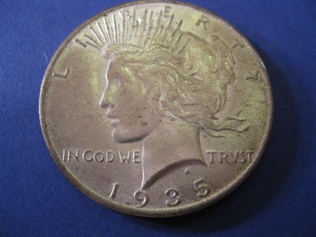 1935 S U S Peace Silver Dollar 149f62