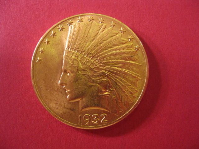 1932 U S 10 00 Indian Head Gold 149f6c