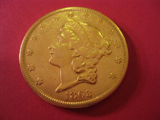 1863-S U.S. $20.00 Liberty Head