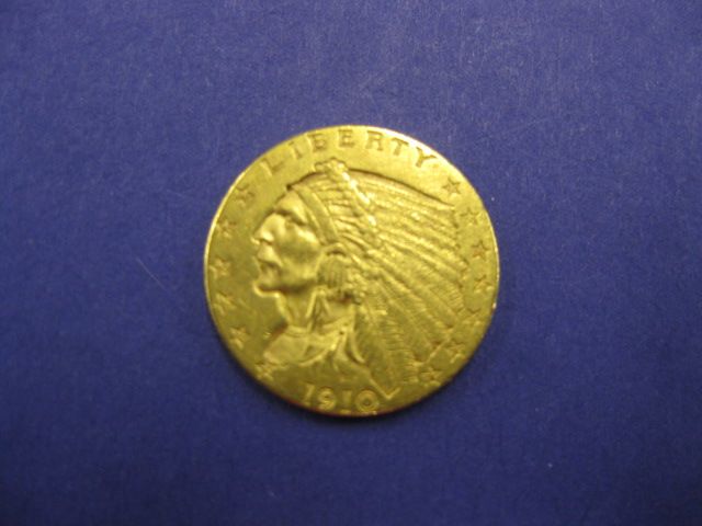 1910 U.S. $2.50 Indian Head Gold