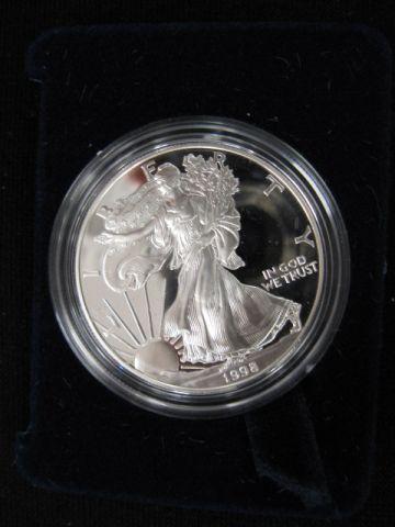 1998 Proof Silver Eagle with box 149f94