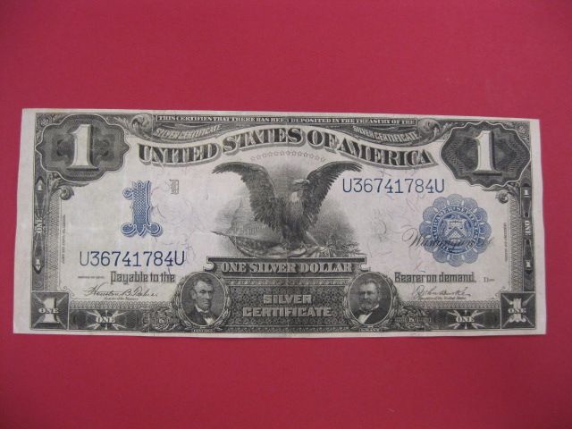 1899 U.S. Silver Certtificate black