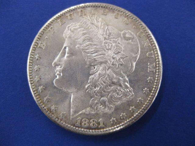 1881 O Morgan Silver Dollar semi proof like 149fb8