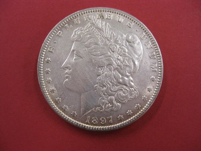 1897 U S Morgan Silver Dollar 149fcb