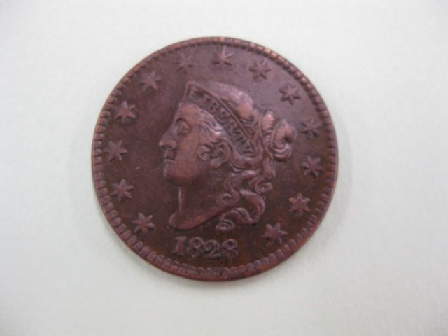 1828 U.S. Large Cent extra fine