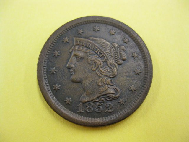 1852 U.S. Large Cent extra fine