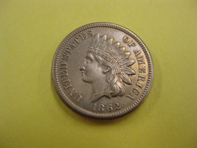 1862 U.S. Indian Head Cent extra