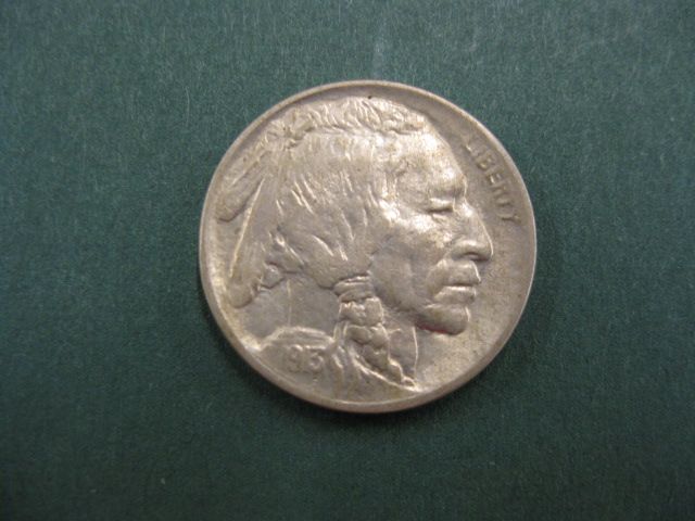 1913 U.S. Buffalo Nickel type 2 A.U.
