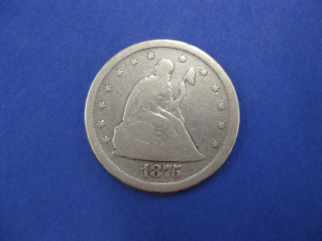 1875-S U.S. Twenty Cent Coin fine