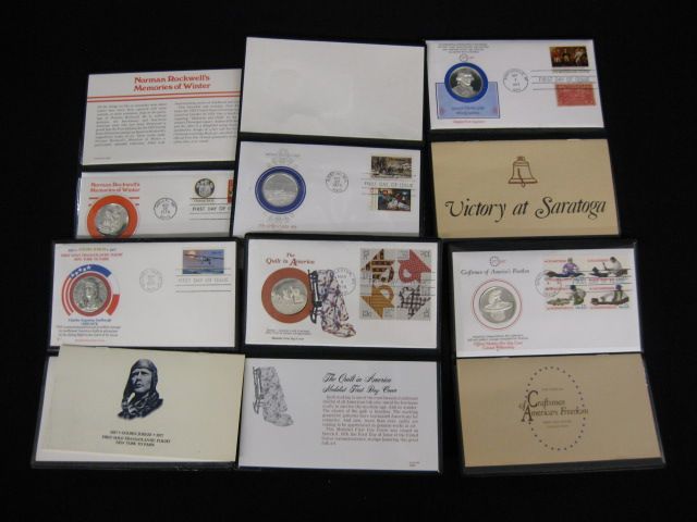 7 Silver Medal & First Day Covers