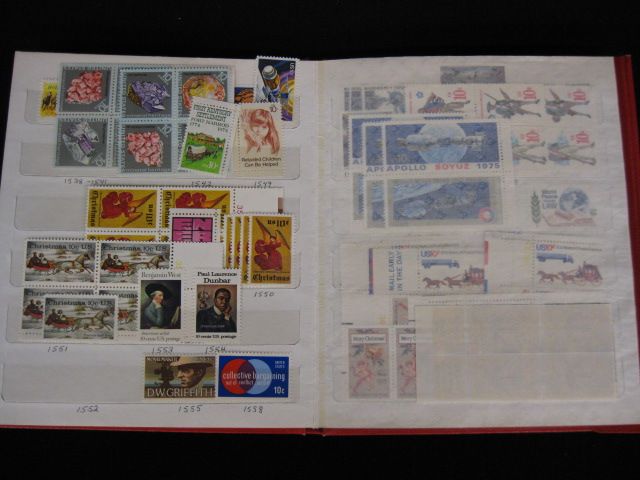 Album of U.S. Stamps mint mostly 1970s.